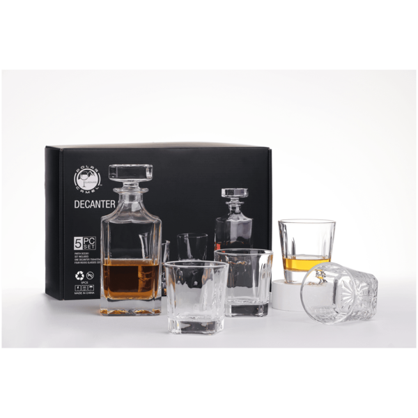 Drinkware - Square Decanter Set - Image 2