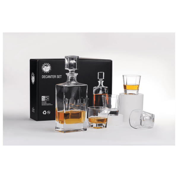 Drinkware - Rectangle Decanter Set - Image 2