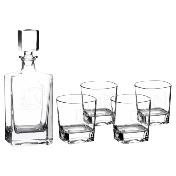 Drinkware - Rectangle Decanter Set