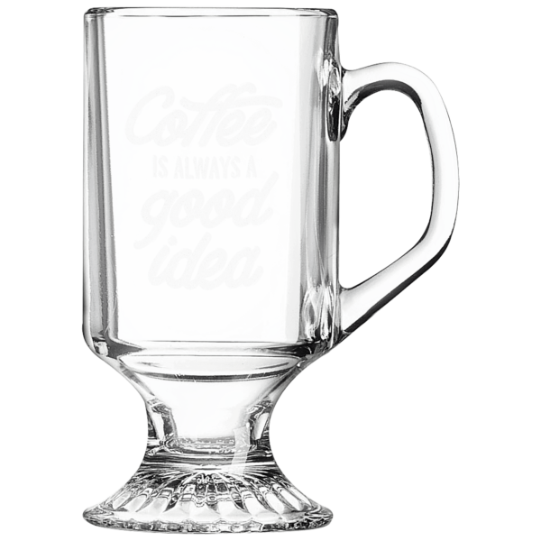 Drinkware - Clear Glass Coffee Mug - Image 2