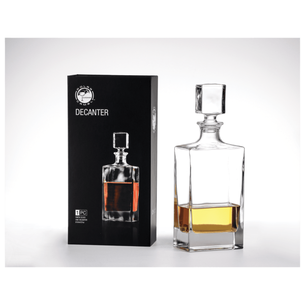 Drinkware - Rectangle Glass Decanter - Image 2