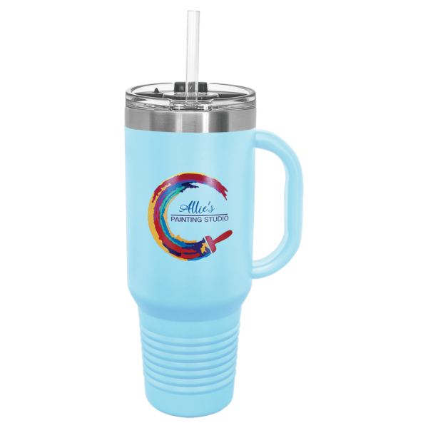 Drinkware - Polar Camel™ 40 oz. Travel Mug with Handle - Image 11