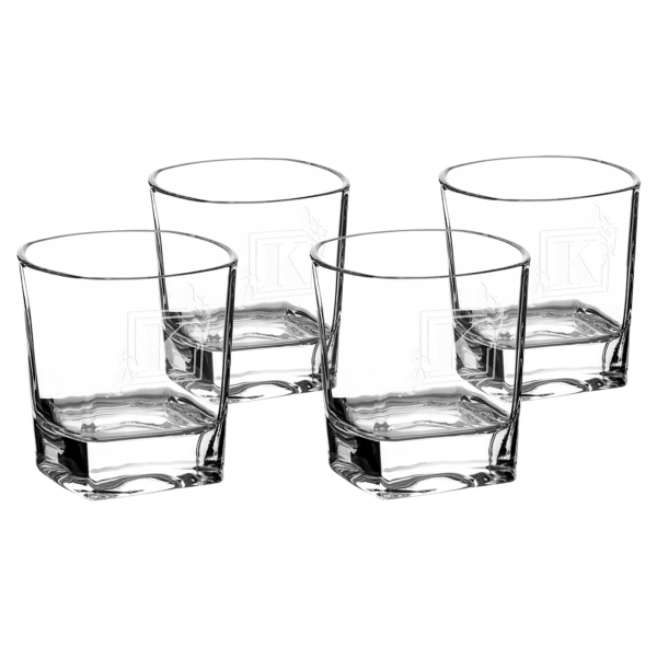 Drinkware - Rectangle Rocks Glass Set