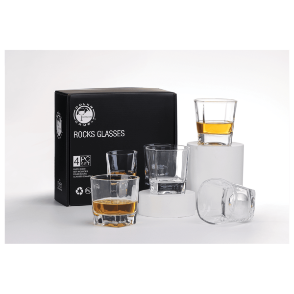 Drinkware - Rectangle Rocks Glass Set - Image 3