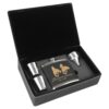 Drinkware - Laserable Leatherette® 6 oz. Flask Gift Box Sets