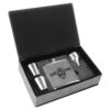 Drinkware - Laserable Leatherette® 6 oz. Flask Gift Box Sets - Image 5