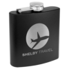 Drinkware - 6 oz. Color Stainless Steel or Leatherette Flasks - Image 3