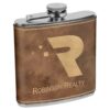 Drinkware - 6 oz. Color Stainless Steel or Leatherette Flasks - Image 4