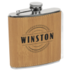 Drinkware - 6 oz. Color Stainless Steel or Leatherette Flasks - Image 6