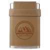 Drinkware - 7 oz. Leather Flask Kit - Image 3