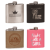 Drinkware - 6 oz. Stainless Steel Flasks