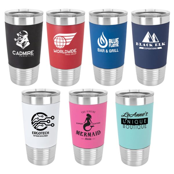 Drinkware - Polar Camel™ Laserable 20 oz. Tumblers (Leatherette® and Silicone) - Image 3