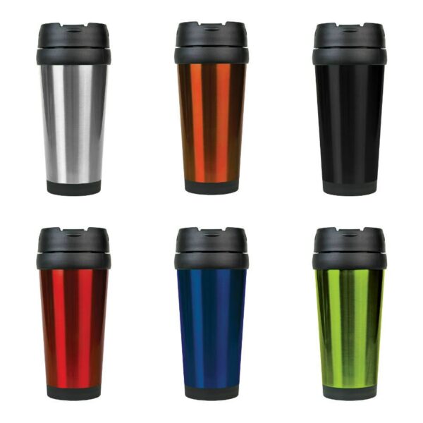 Drinkware - 16 oz. Stainless Steel Laserable Travel Mugs