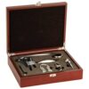 Drinkware -Rosewood Finish 5-Piece Wine Tool Gift Set