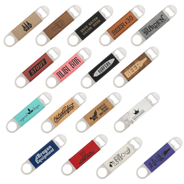 Drinkware - Laserable Leatherette® Bottle Openers