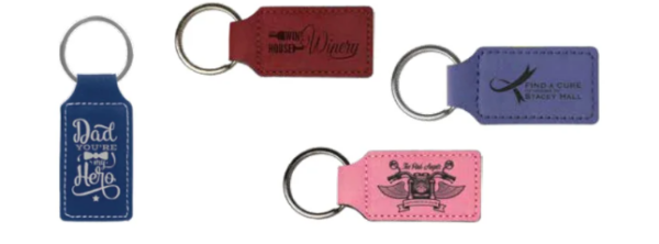 Gift - Laserable Leatherette® Keychains - Image 2