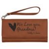 Gifts - Laserable Leatherette® Wallets with Strap - Image 2