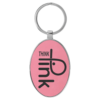 Gifts - Metal Frame Laserable Leatherette® Keychains - Image 7