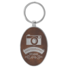 Gifts - Metal Frame Laserable Leatherette® Keychains - Image 9