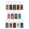 Gifts - Metal Frame Laserable Leatherette® Keychains