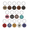 Gifts - Metal Frame Laserable Leatherette® Keychains - Image 16